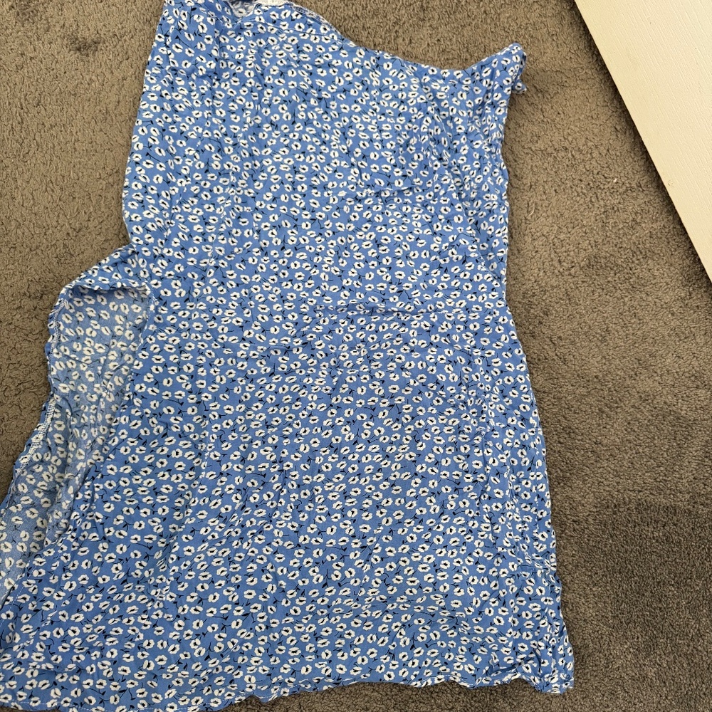 Long blue skirt